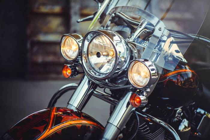 Motorcycle headlights manufactured by GMY Technology