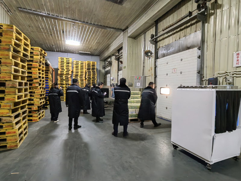 The equipment is promoted and tested at Guangzhou Songyang Cold Chain Logistics Co., Ltd.
