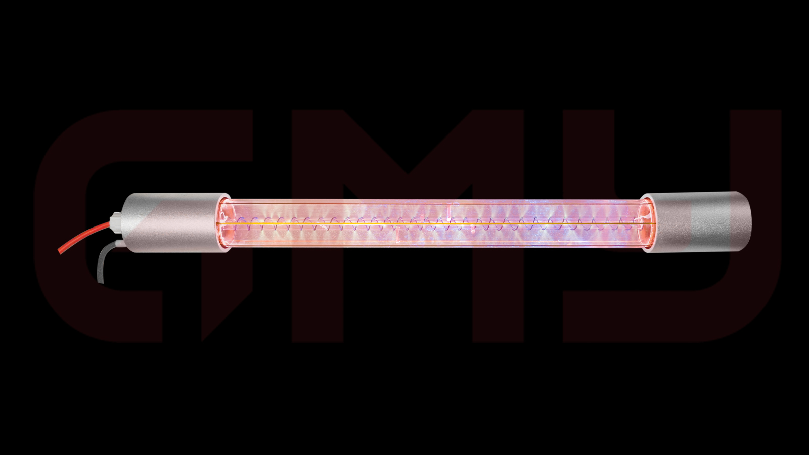 172nm excimer Gold wire electrode tubular light sources