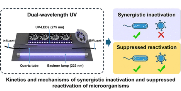 Dual-wavelength 222nm +275nm UV